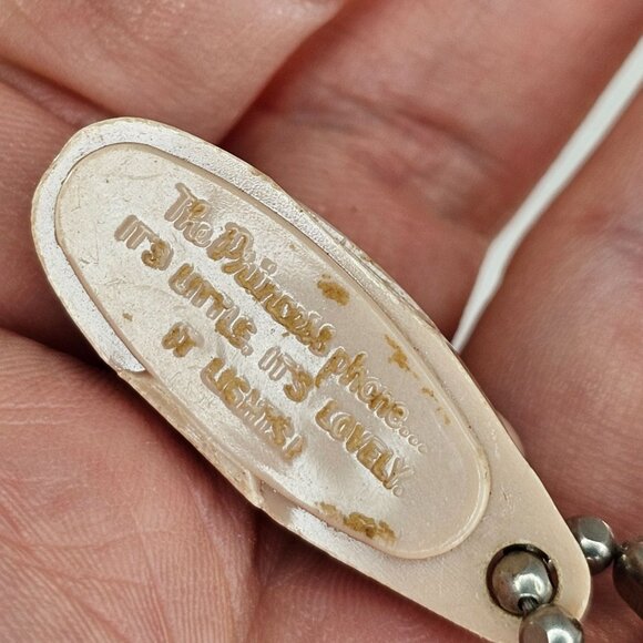 Vintage Tupperware Princess Phone Keychain Beige It's Little It's Lovely - Picture 6 of 8